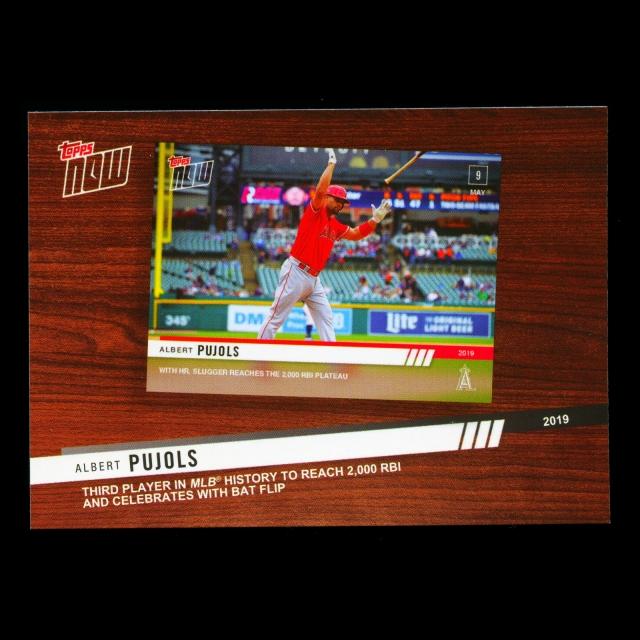 Albert Pujols 2020 Topps - Topps Now Review Angels
