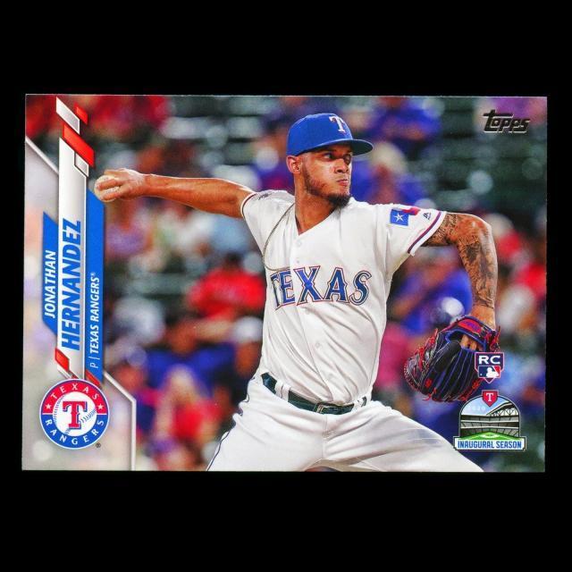 Jonathan Hernandez RC 2020 Topps Rookie Inaugural Season Rangers