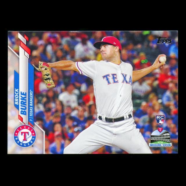 Brock Burke RC 2020 Topps Rookie Inaugural Season Rangers