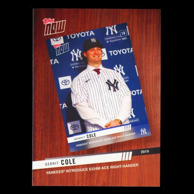 Gerrit Cole 2020 Topps - Best of Topps Now Yankees
