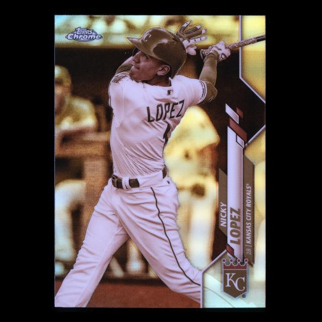 Nicky Lopez 2020 Topps Chrome Sepia Refractor Royals