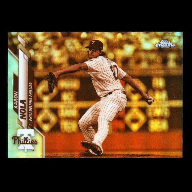 Aaron Nola 2020 Topps Chrome Sepia Refractor Phillies
