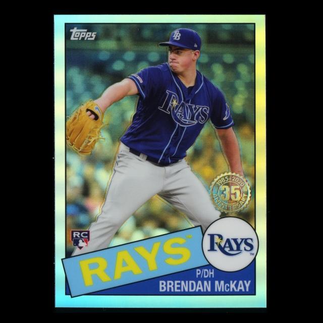 Brendan McKay RC 2020 Topps Chrome 35 Anniversary 85 Retro Rays