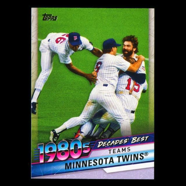Minnesota Twins 2020 Topps Decades' Best Teams 1980s
