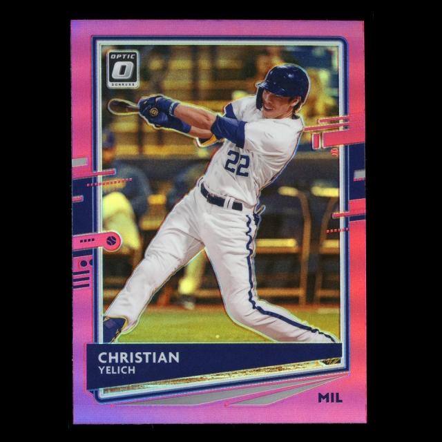 Christian Yelich 2020 Optic Pink Brewers