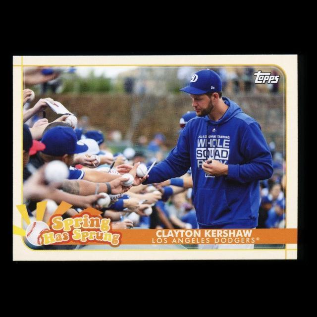Clayton Kershaw 2020 Topps Spring Has Sprung Dodgers