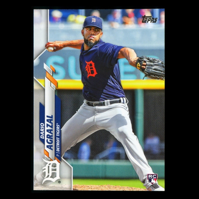 Dario Agrazal RC 2020 Topps Rookie Tigers