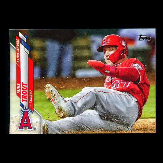 Mike Trout 2020 Topps Active Leaders Angels
