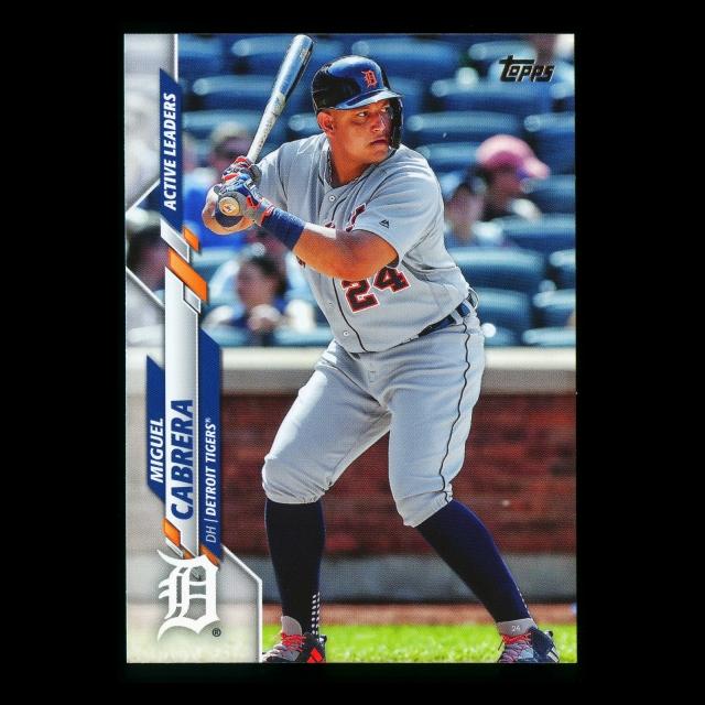 Miguel Cabrera 2020 Topps Active Leaders Tigers