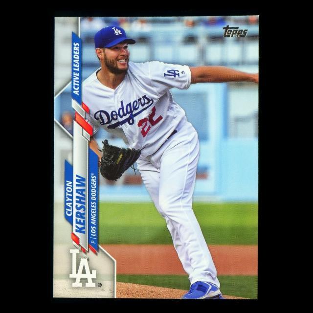 Clayton Kershaw 2020 Topps Active Leaders Dodgers