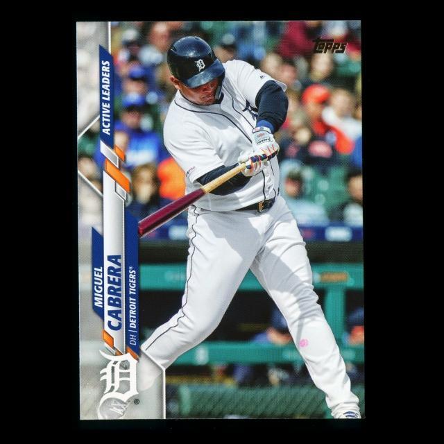 Miguel Cabrera 2020 Topps Active Leaders Tigers