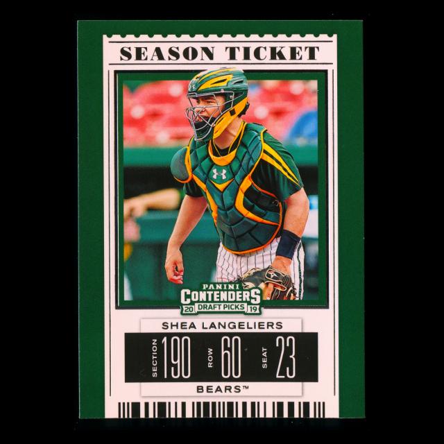 Shea Langeliers 2019 Contenders Draft Picks Season Ticket Bears