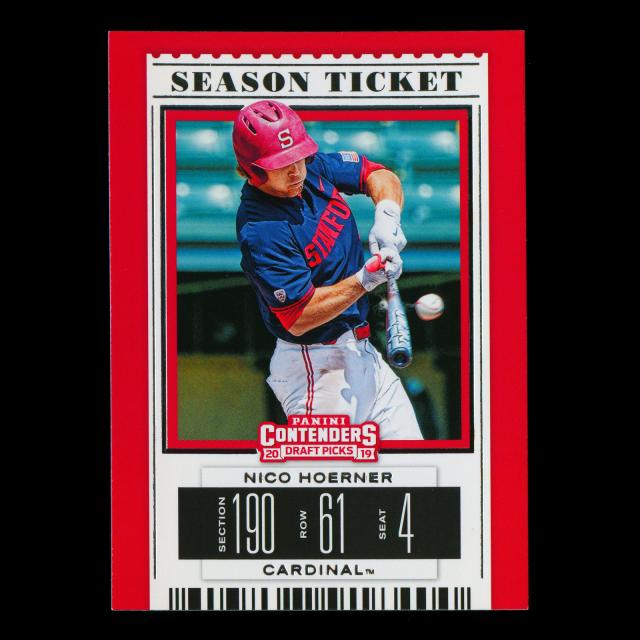 Nico Hoerner 2019 Contenders Draft Picks Season Ticket Cardinal