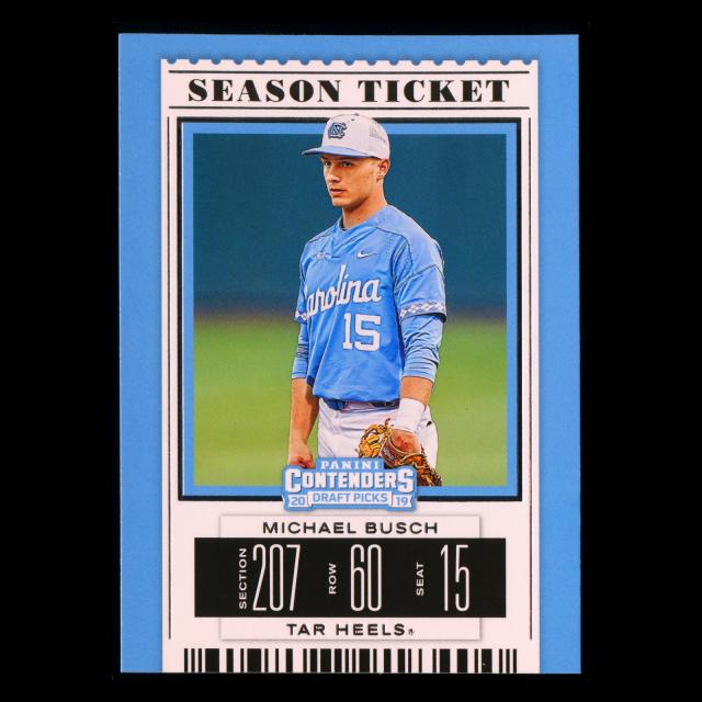 Michael Busch 2019 Contenders Draft Picks Season Ticket Tar Heels