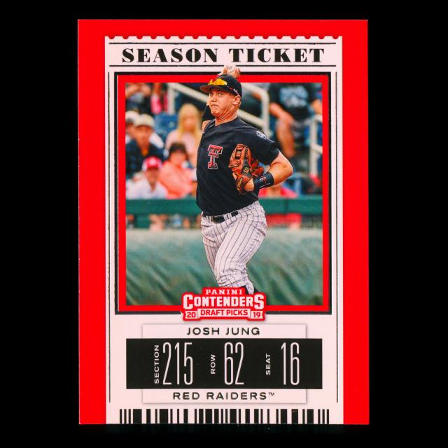Josh Jung 2019 Contenders Draft Picks Season Ticket Red Raiders