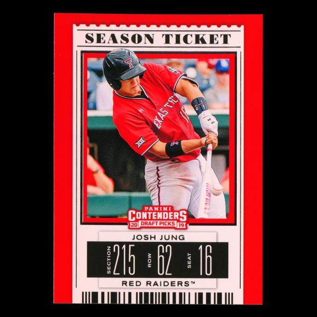 Josh Jung 2019 Contenders Draft Picks Season Ticket Red Raiders