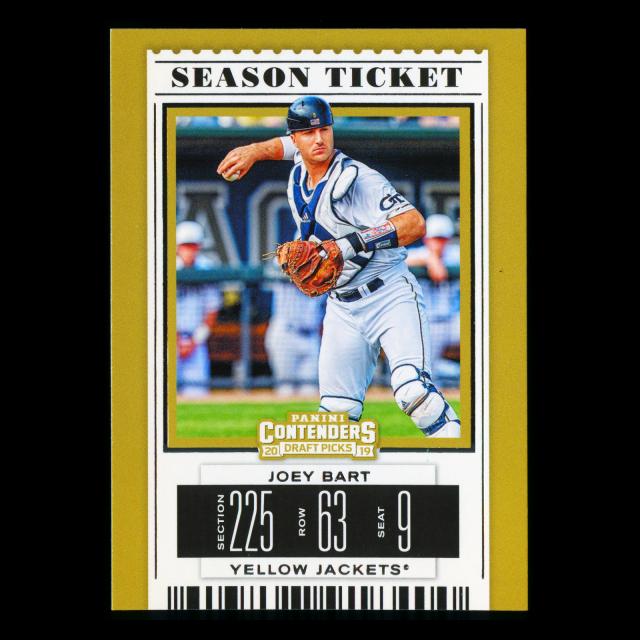 Joey Bart 2019 Contenders Draft Picks Season Ticket Yellow Jackets