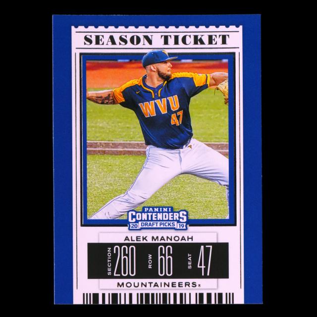 Alek Manoah 2019 Contenders Draft Picks Season Ticket Mountaineers