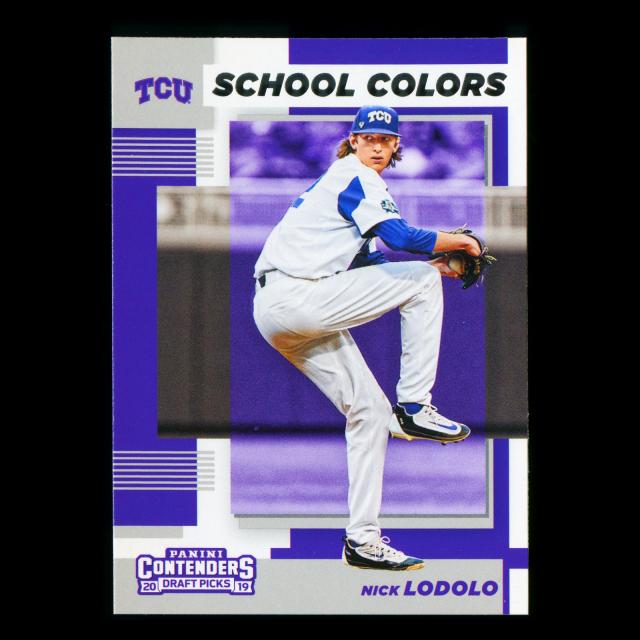Nick Lodolo 2019 Contenders Draft Picks School Colors Horned Frogs