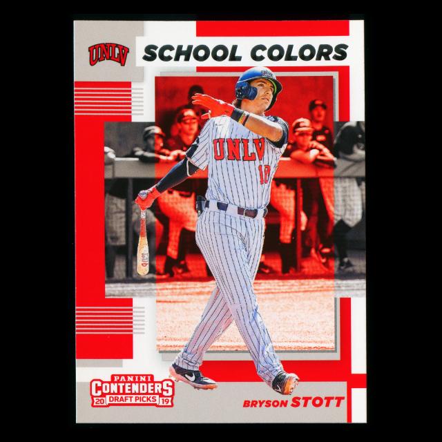 Bryson Stott 2019 Contenders Draft Picks School Colors Rebels