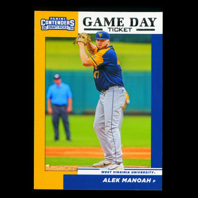 Alek Manoah 2019 Contenders Draft Picks Game Day Ticket Mountaineers