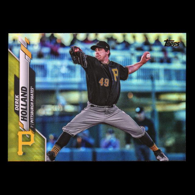 Derek Holland 2020 Topps Yellow Pirates