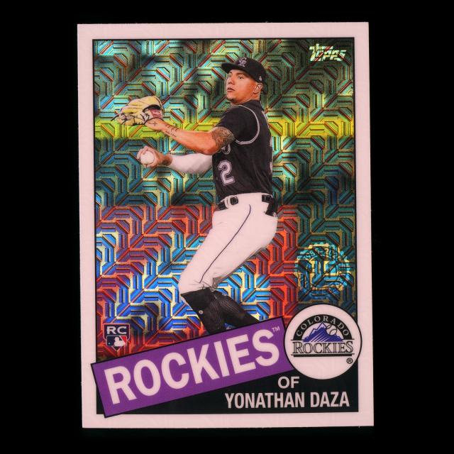 Yonathan Daza RC 2020 Topps 1985 Retro Silver Pack Chrome Rookie Rockies