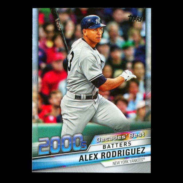 Alex Rodriguez 2020 Topps Decades' Best Batters 2000s Yankees