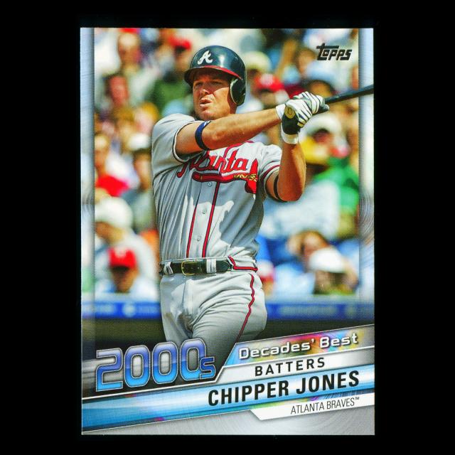 Chipper Jones 2020 Topps Decades' Best Batters 2000s Braves