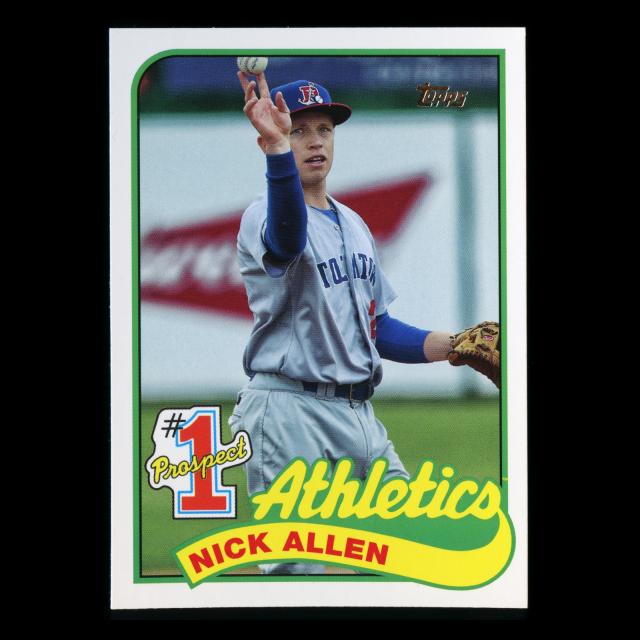 Nick Allen 2020 Topps 1989 Retro #1 Prospect Athletics