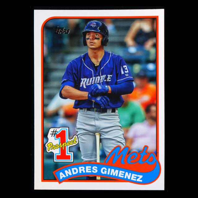 Andres Gimenez 2020 Topps 1989 Retro #1 Prospect Mets
