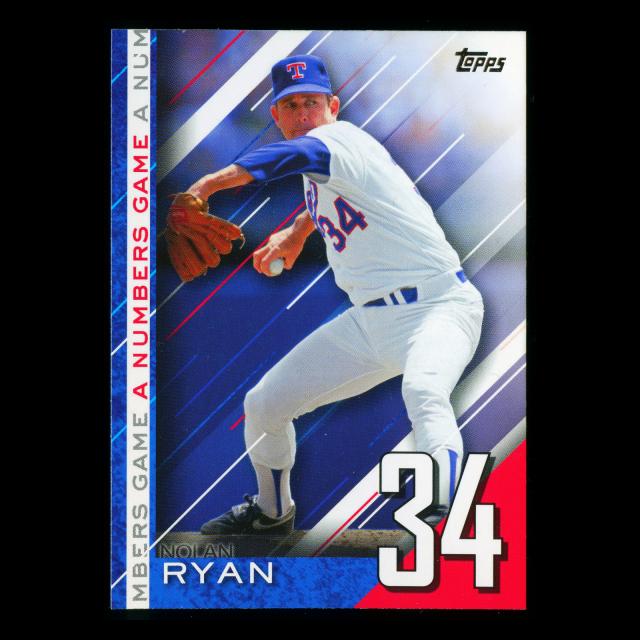 Nolan Ryan 2020 Topps A Numbers Game - 34 Rangers