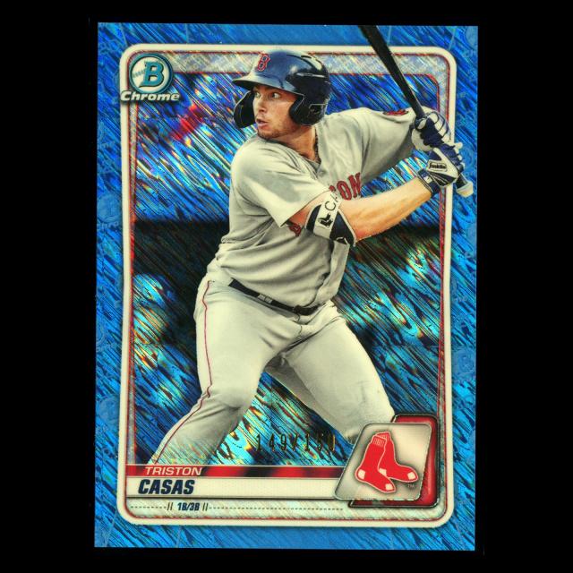Triston Casas 2020 Bowman Chrome Prospect Blue Refractor Red Sox 149/150