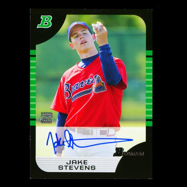 Jake Stevens 2005 Bowman Auto Braves