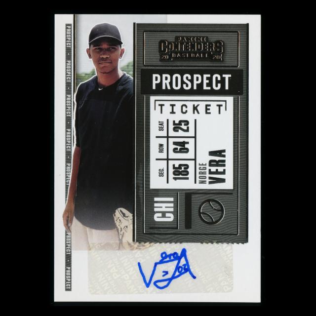 Norge Vera 2020 Contenders Prospect Ticket Auto White Sox