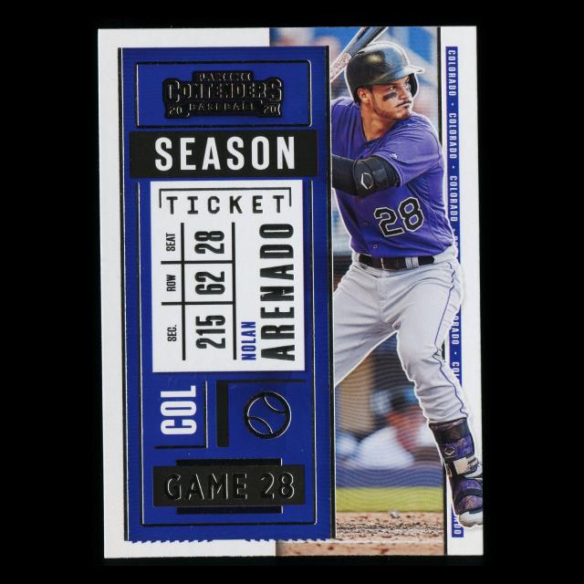 Nolan Arenado 2020 Contenders Season Ticket Rockies