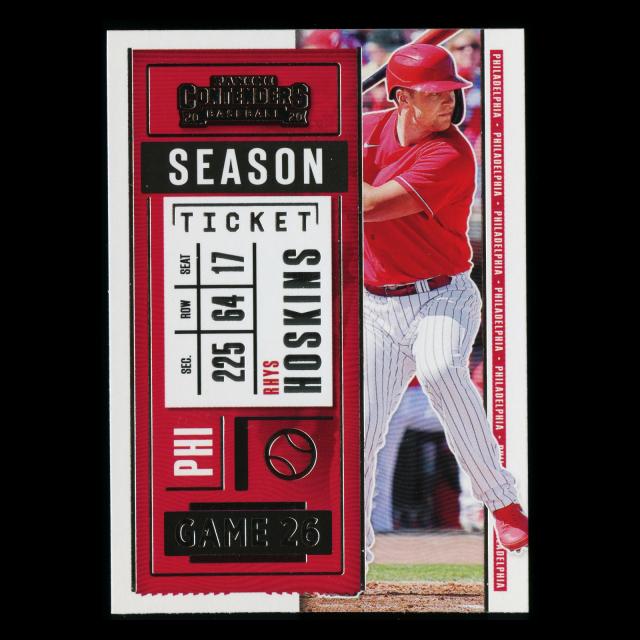 Rhys Hoskins 2020 Contenders Season Ticket Phillies