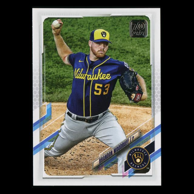 Brandon Woodruff 2021 Topps Gold Brewers 25/300