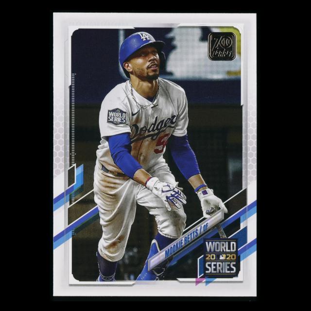 Mookie Betts 2021 Topps 2020 World Series Dodgers