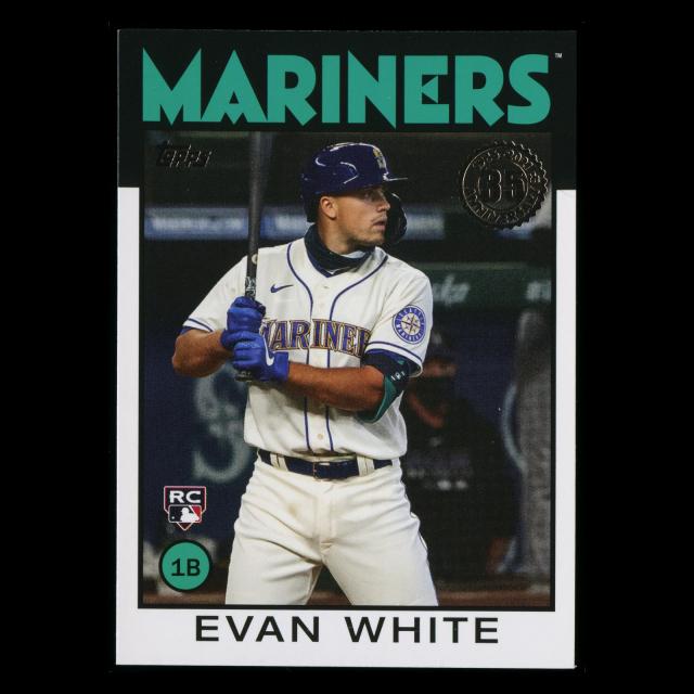 Evan White RC 2021 Topps 1986 Retro Rookie Mariners