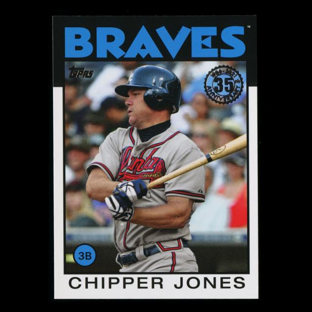 Chipper Jones 2021 Topps 1986 Retro Braves