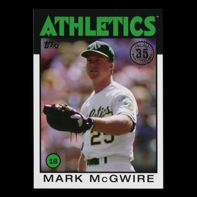 Mark McGwire 2021 Topps 1986 Retro Athletics