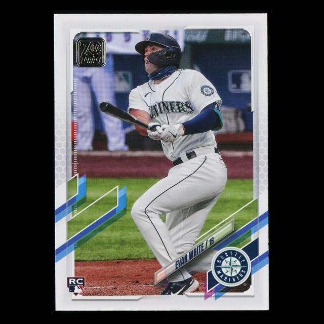 Evan White RC 2021 Topps Rookie Mariners