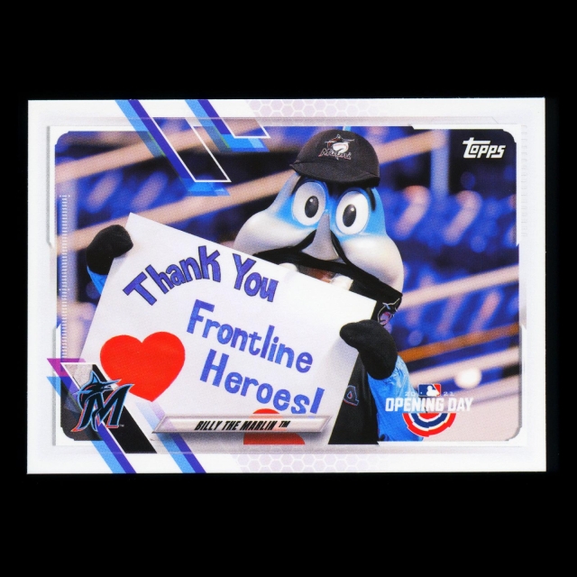 Billy the Marlin 2021 Topps Opening Day Mascot Marlins