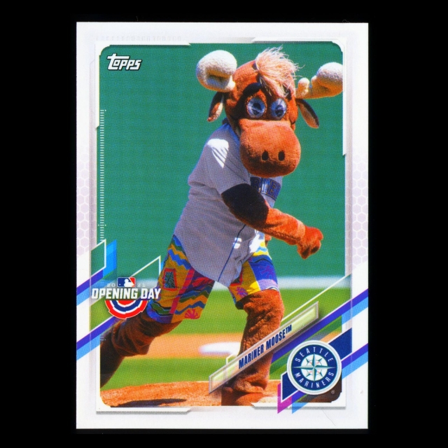 Mariner Moose 2021 Topps Opening Day Mascot Mariners