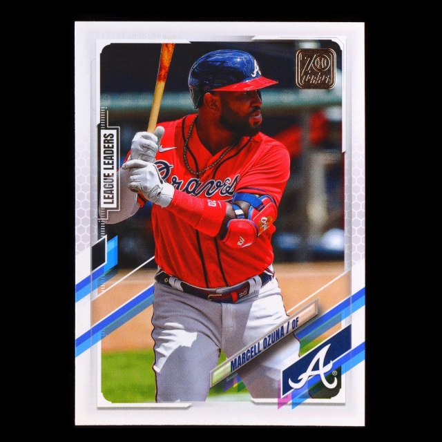Marcell Ozuna 2021 Topps League Leaders Braves