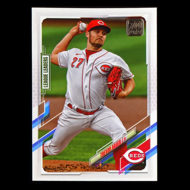 Trevor Bauer 2021 Topps League Leaders Reds