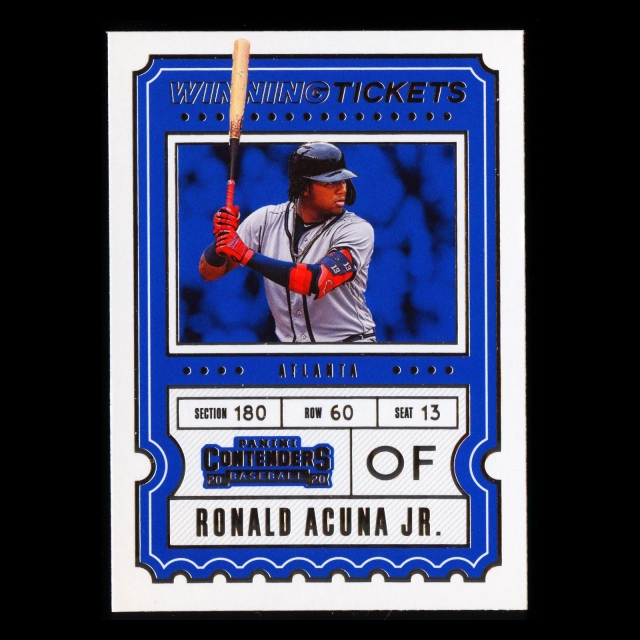 Ronald Acuna Jr. 2020 Contenders Winning Tickets Braves