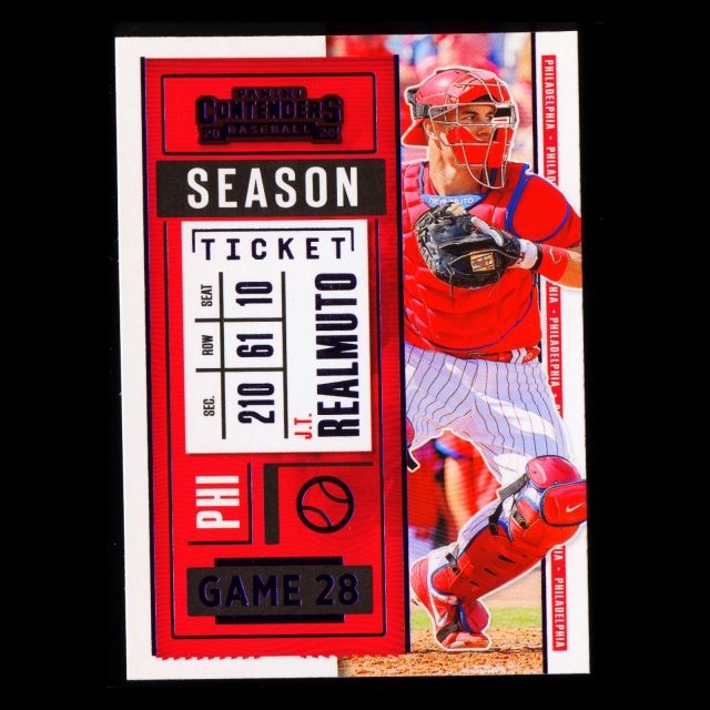 J.T. Realmuto 2020 Contenders Season Ticket Purple Phillies