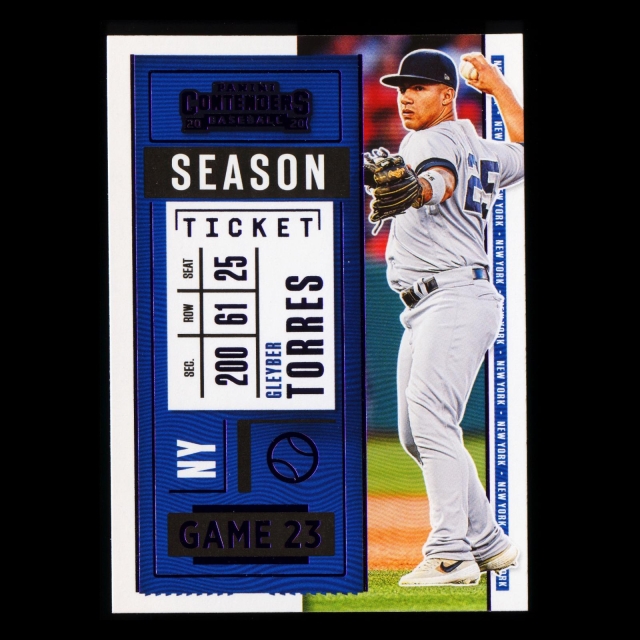 Gleyber Torres 2020 Contenders Season Ticket Purple Yankees
